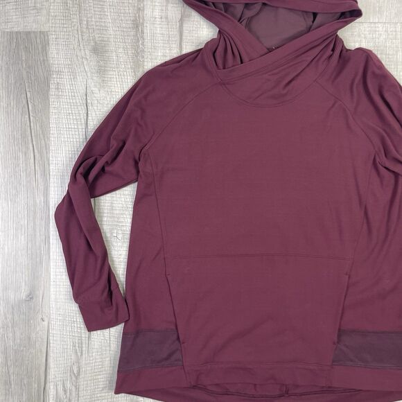 Lululemon Starting Place Hoodie Women's Size 8 Medium Garnet Rulu Yoga Q - Picture 2 of 11